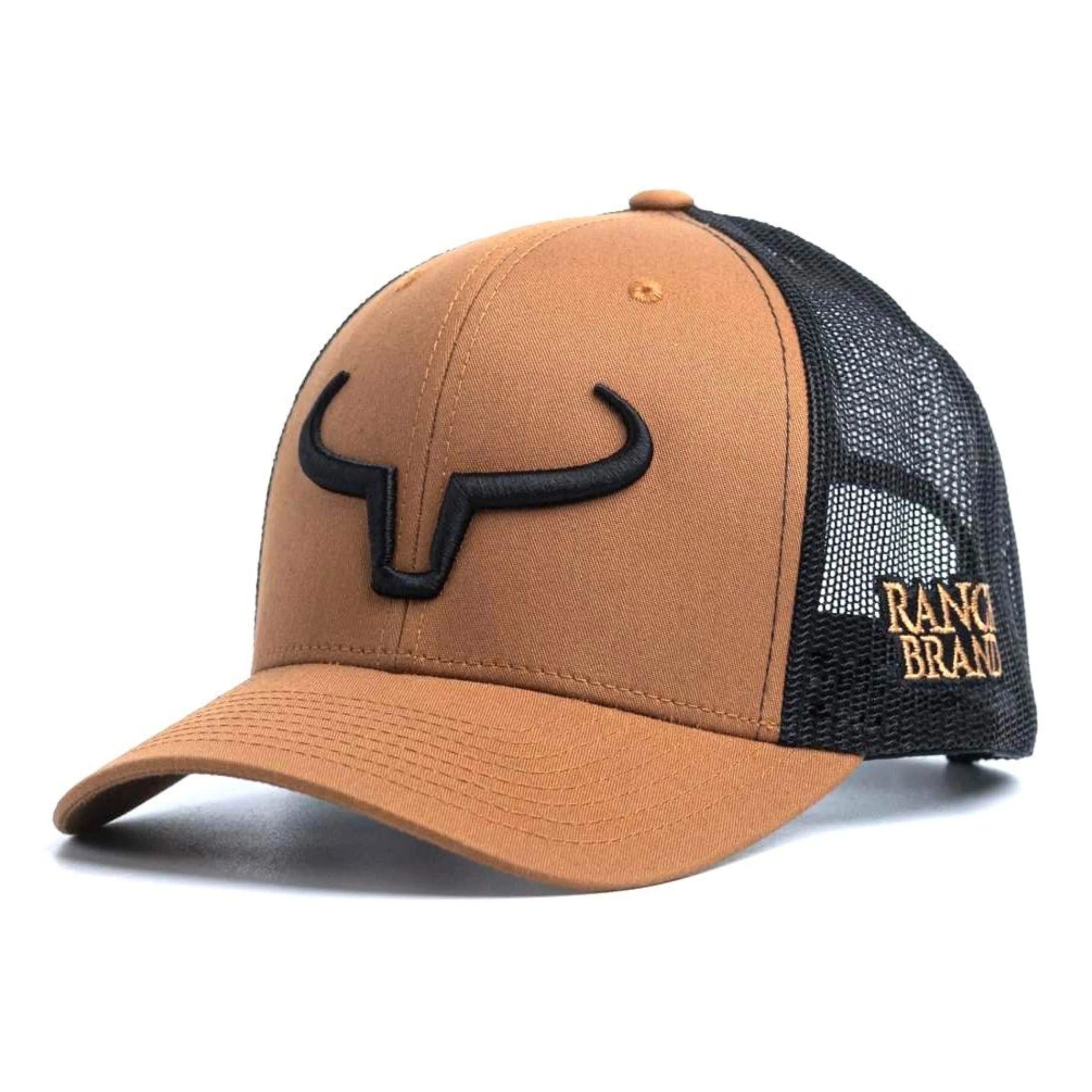 Casquette Rancher - Camel et mesh noir