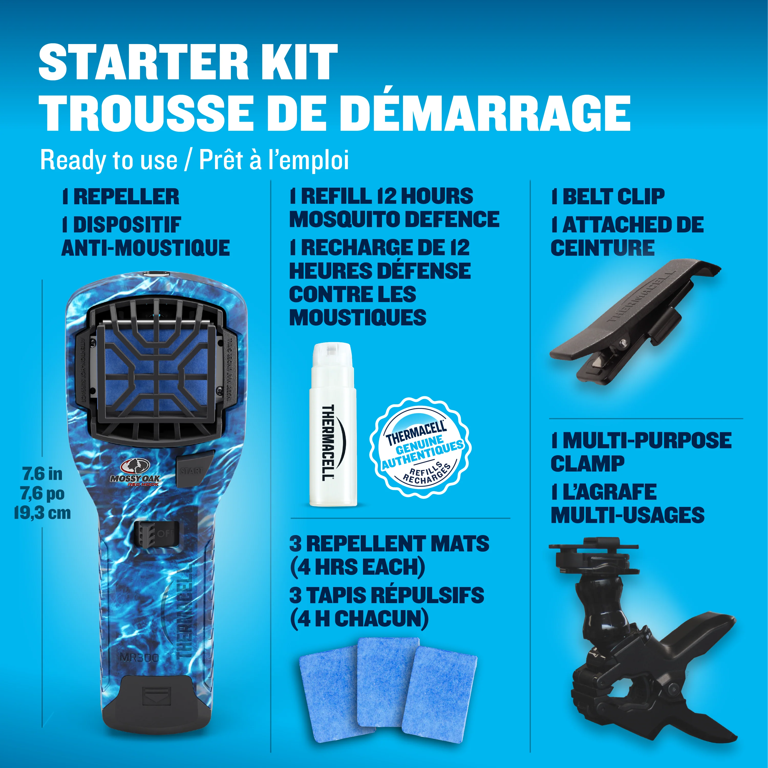 Répulsif à moustiques alimenté par combustible Fuel‑ZoneGuard Extreme – Pack de pêche - Image 7