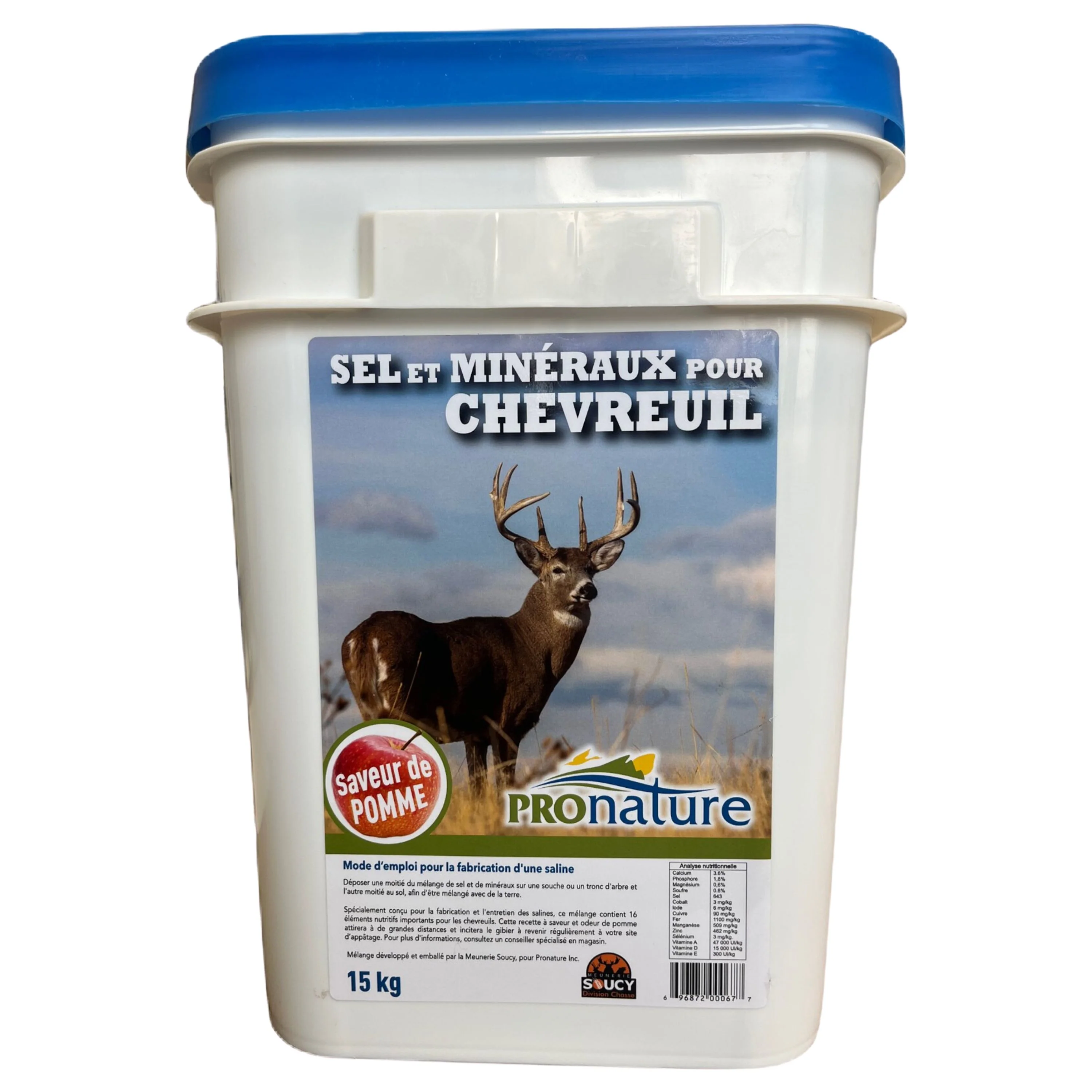 Chaudière de sel et minéraux pour chevreuils - 15 kg