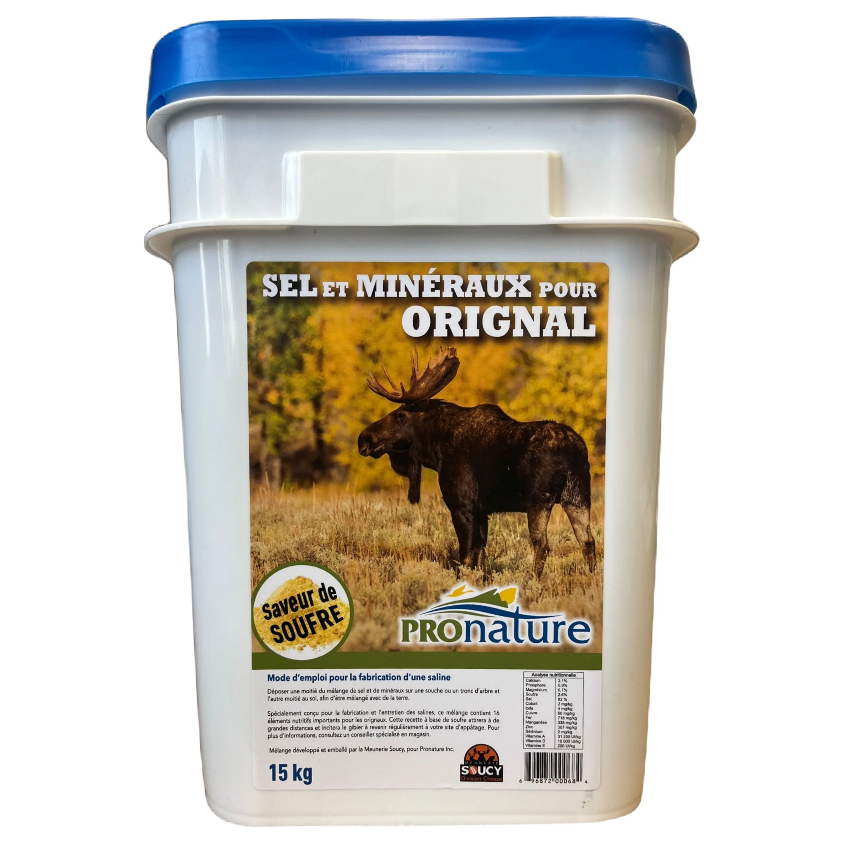 ChaudiÚre de sel et minéraux pour orignaux - 15 kg