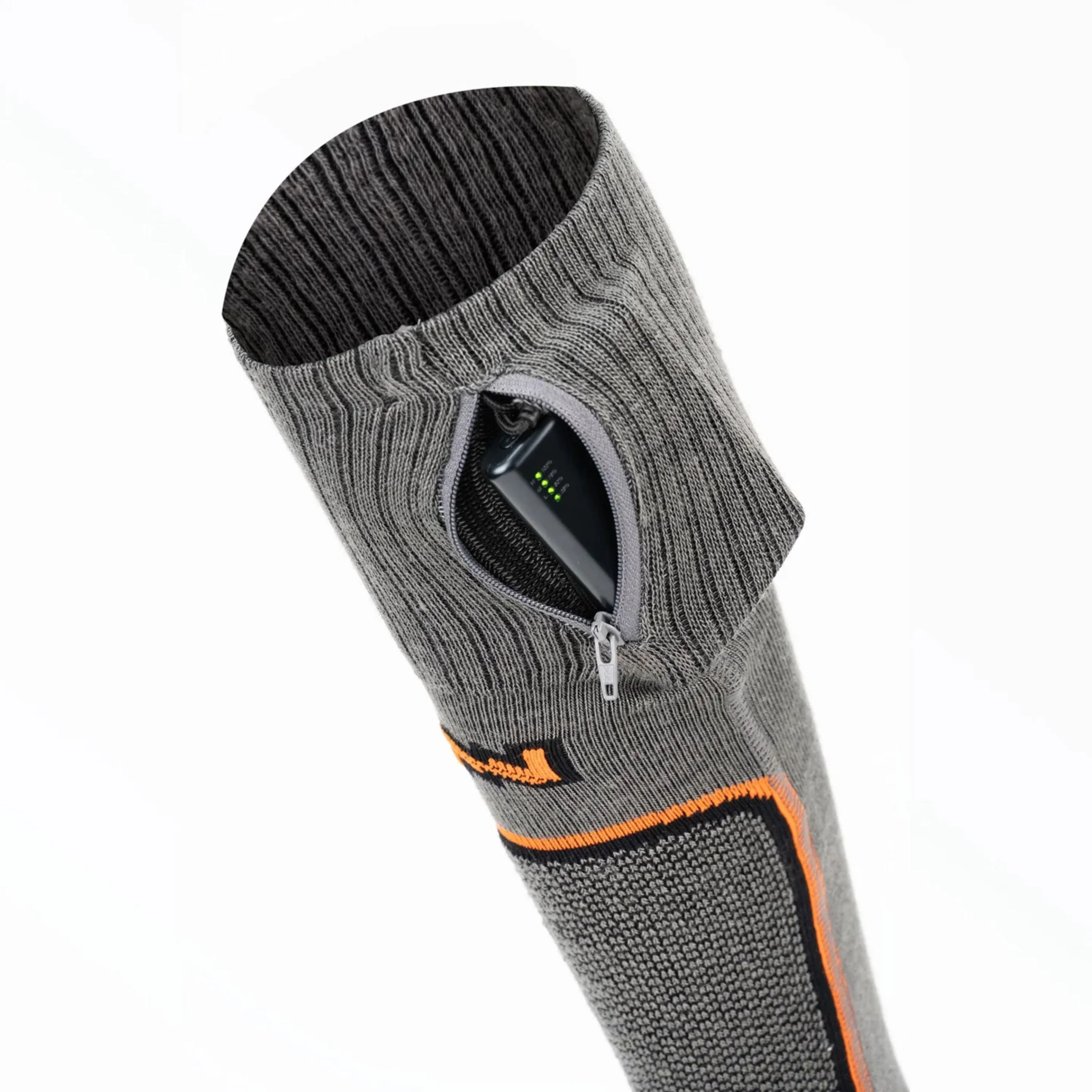 Chaussettes chauffantes en mérinos "Premium 2,0" 3,7V - 2/pqt - Image 7
