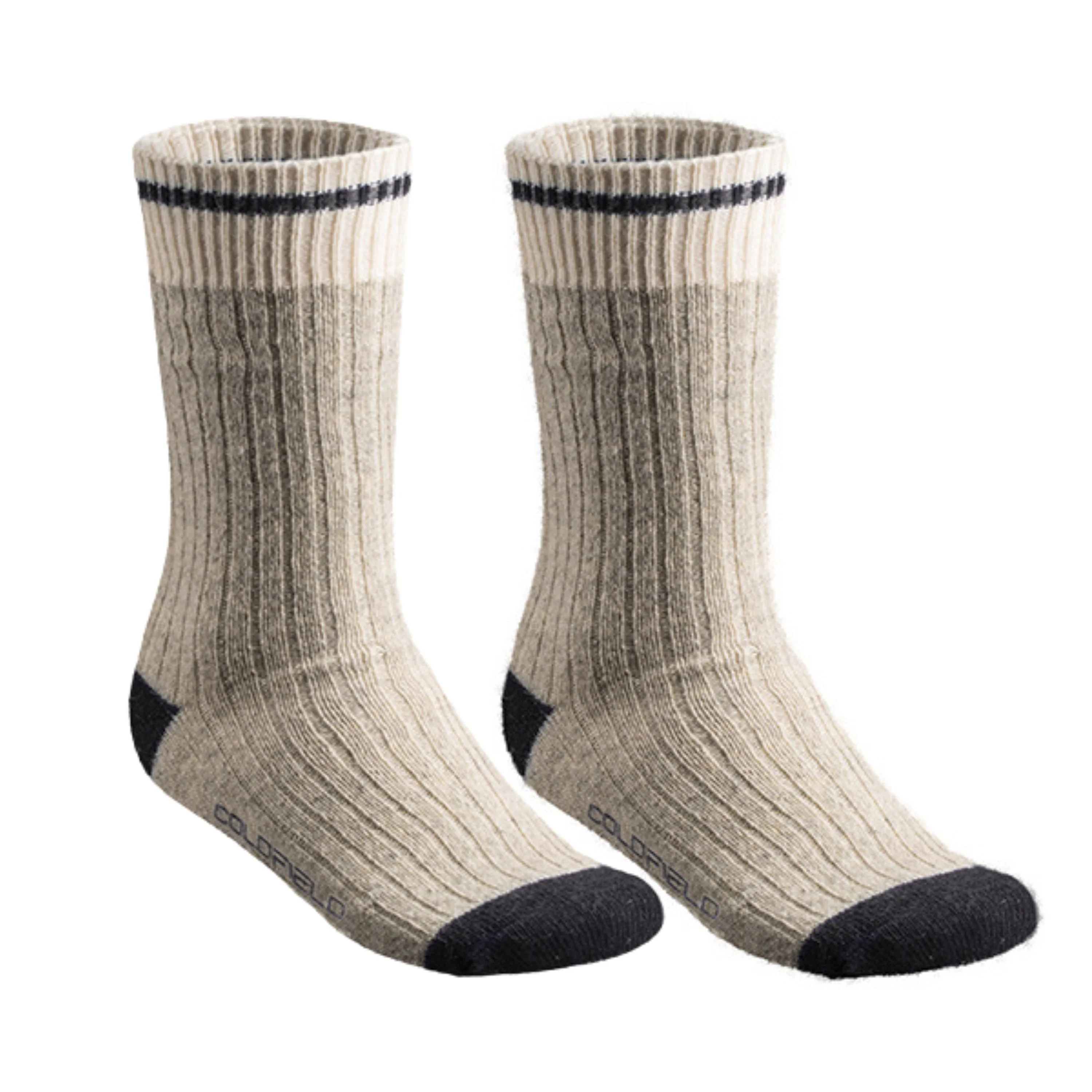 Chaussettes de laine mérino rayées - Unisexe - Image 3