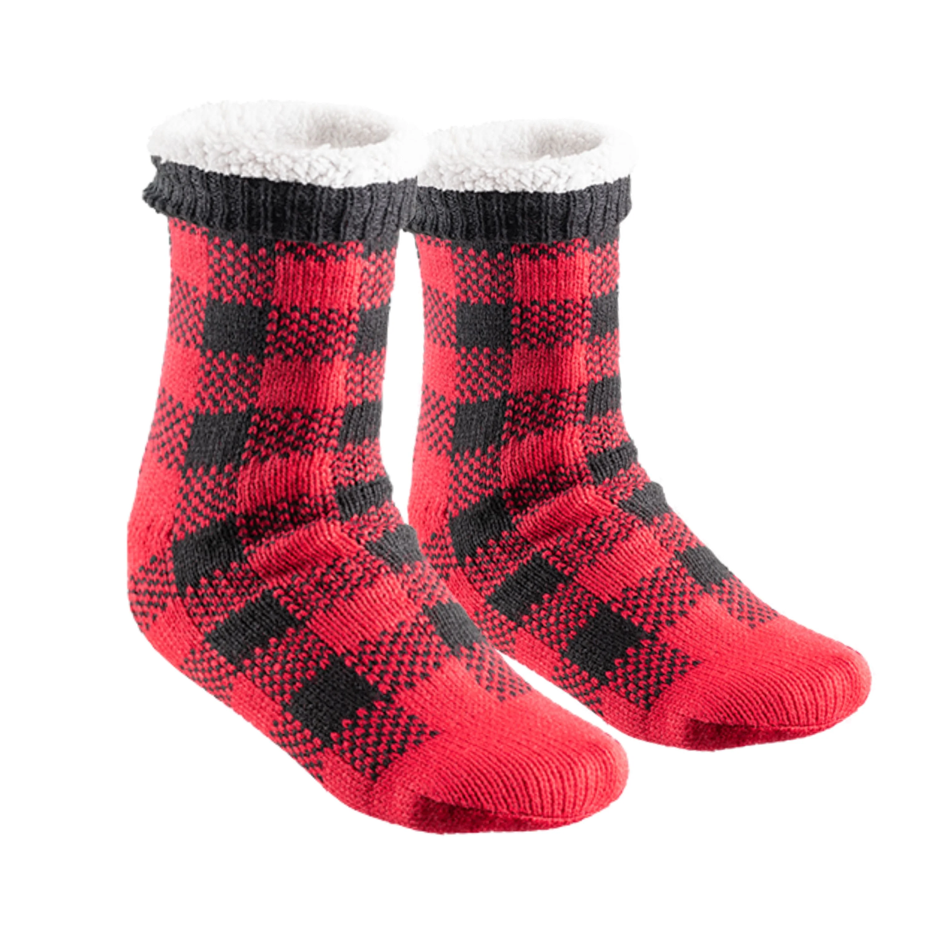Chaussettes pantoufle à carreaux - Unisexe