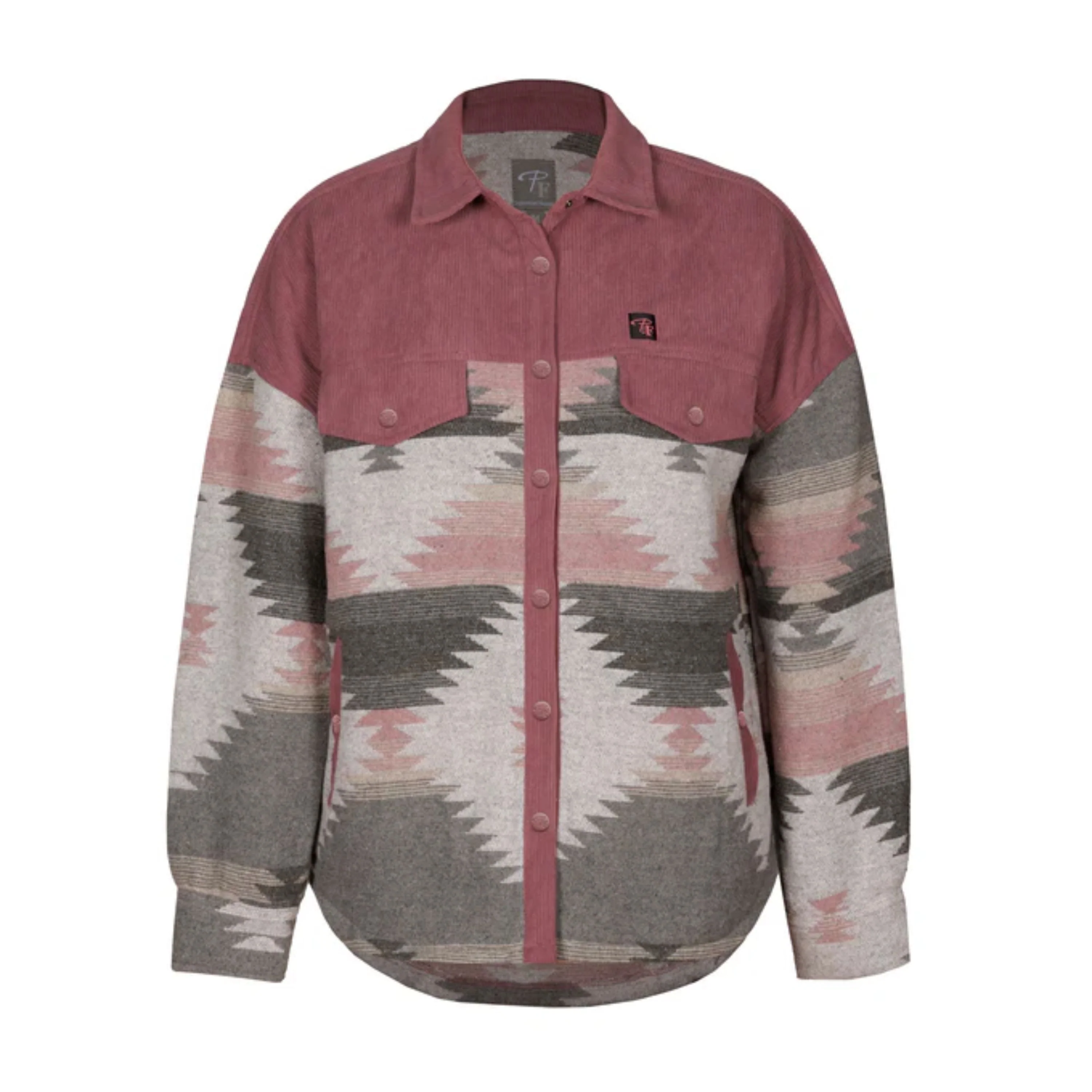Chemise en corduroy et lainage - Femme