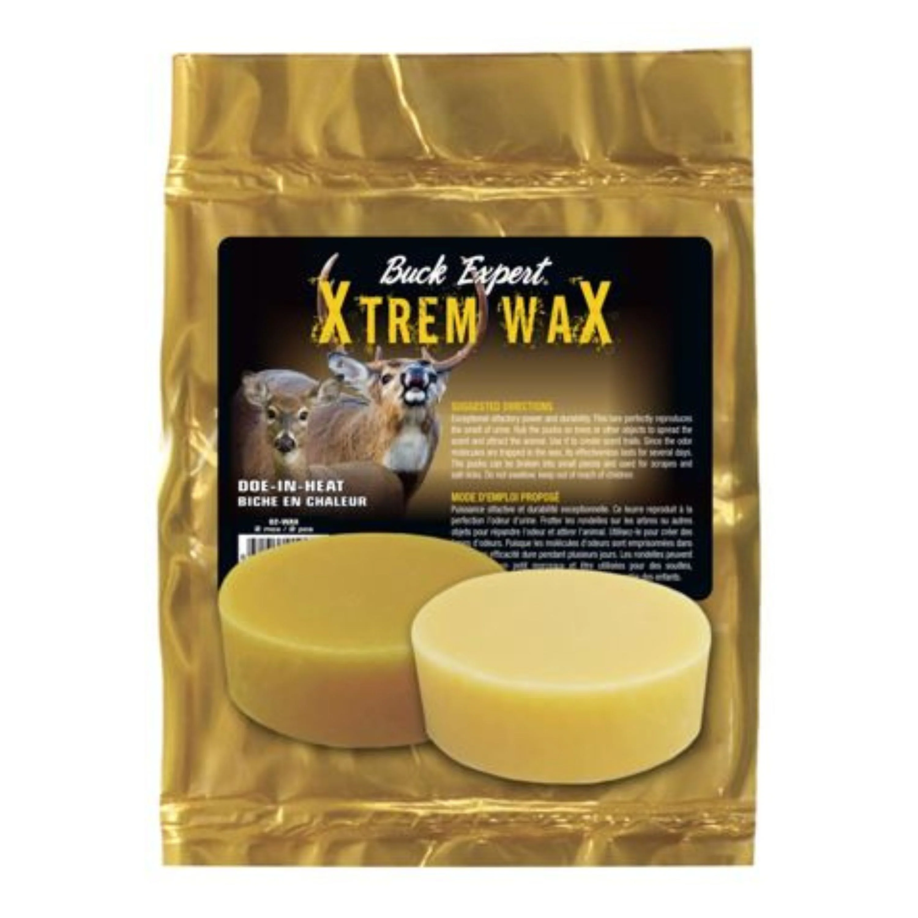 Cire biche en chaleur pour chevreuil "Xtrem Wax" - 2 mcx