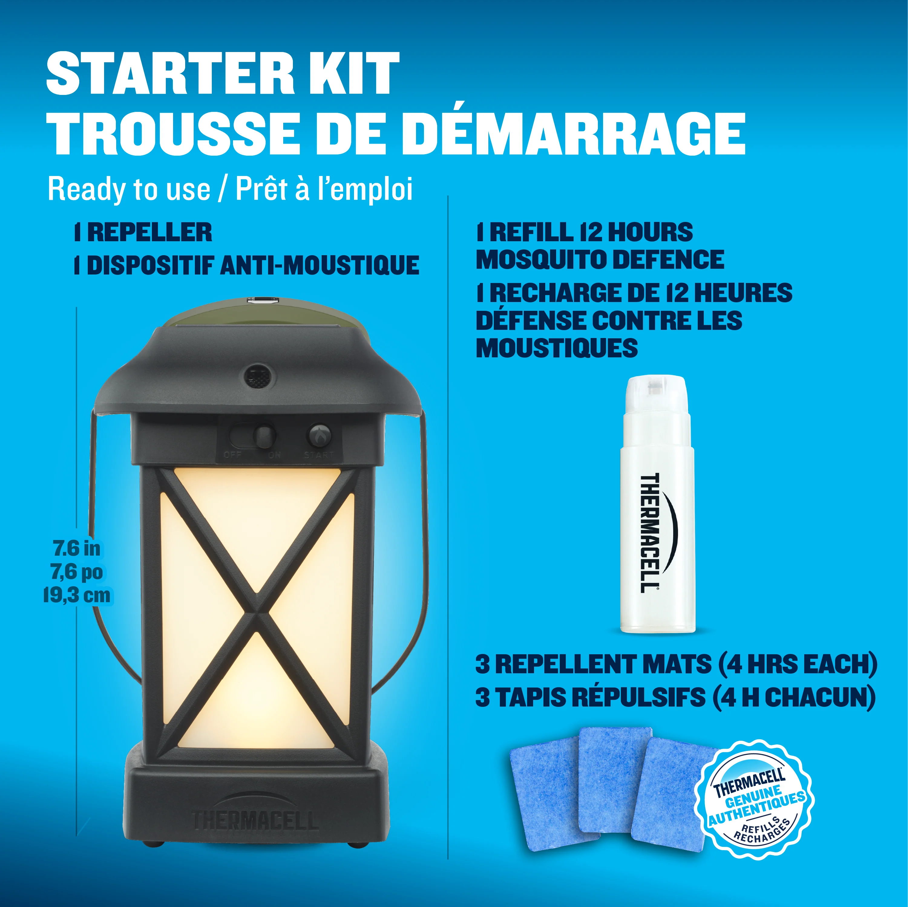 Répulsif à moustiques alimenté par combustible Fuel‑ZoneGuard Glow + lanterne - Image 7