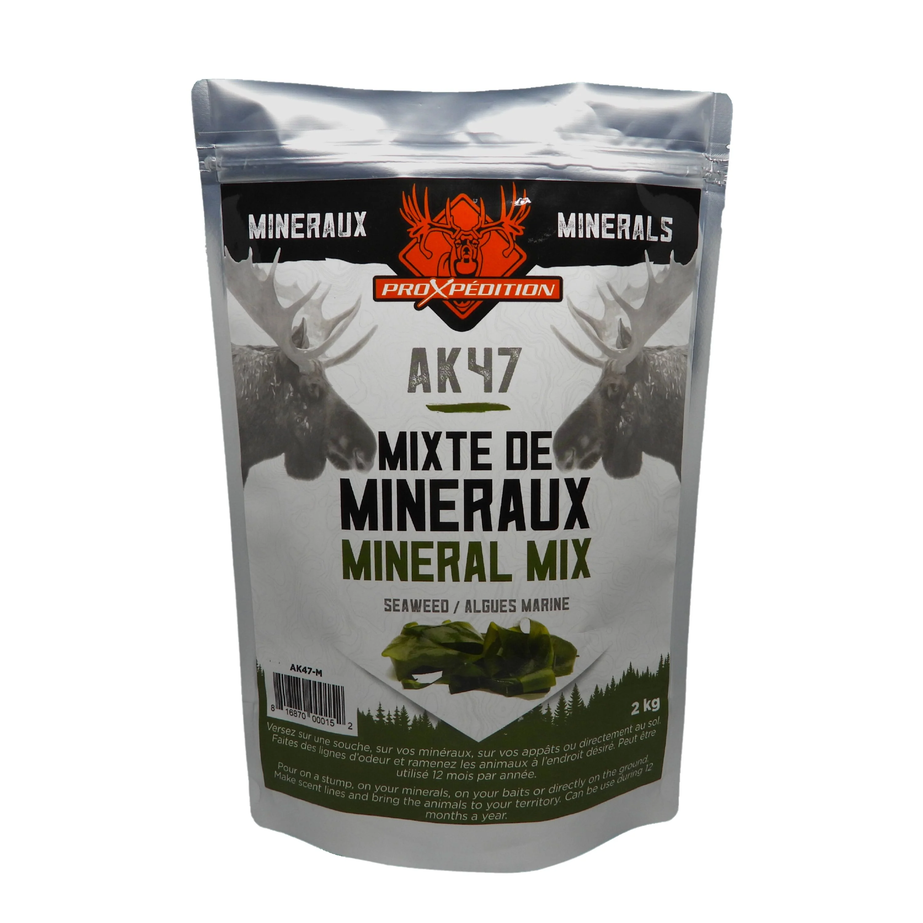 Mixte de minéraux "AK47" - Algues marines - 2kg