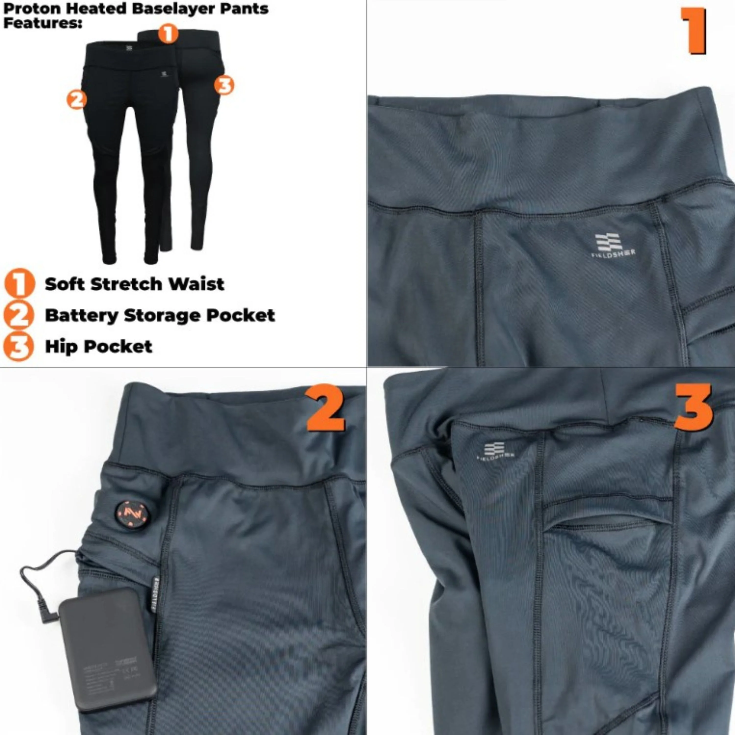 Pantalon sous-vêtement chauffant "Proton" - Femme - Image 3