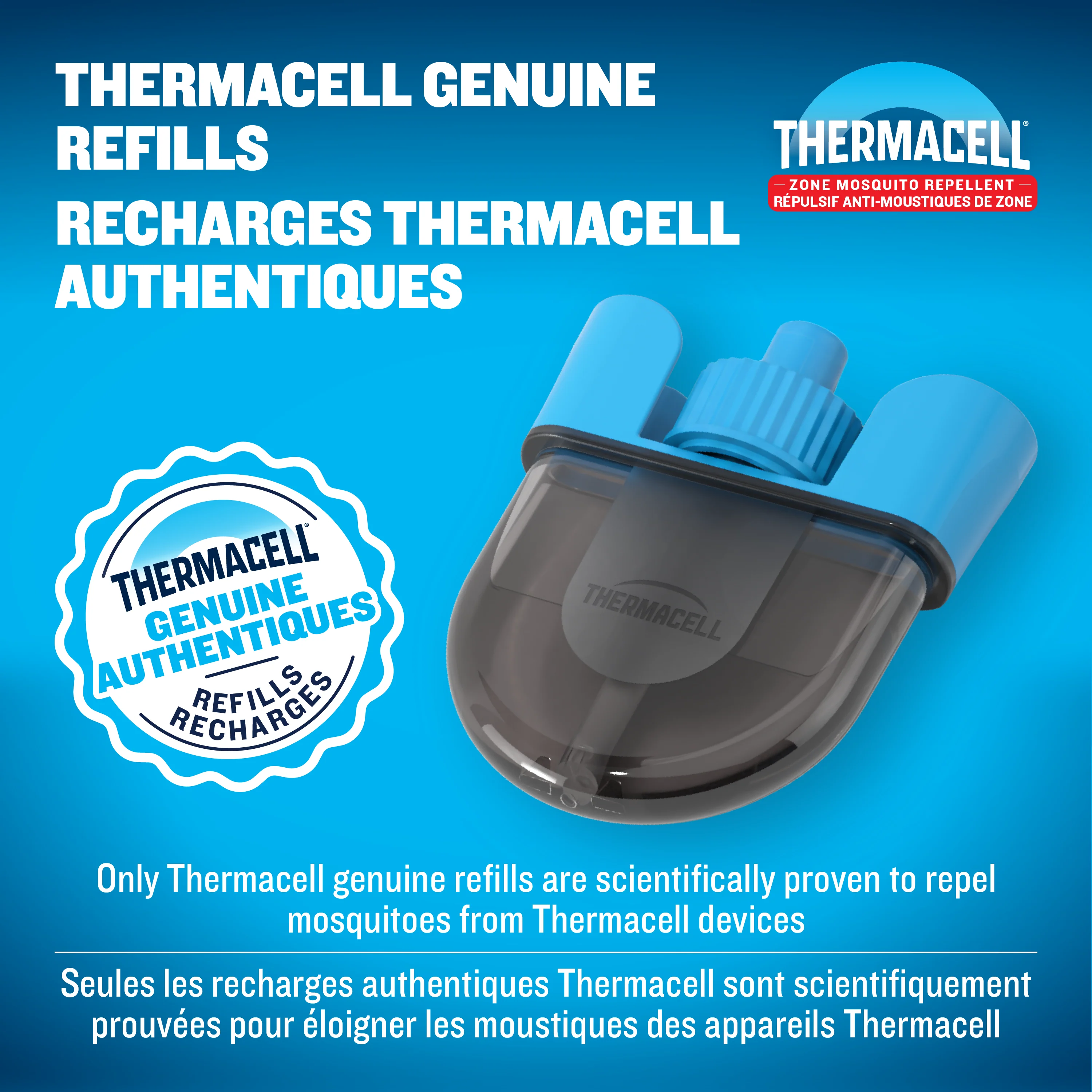 Recharge de répulsif à moustiques rechargeable Thermacell E‑ZoneGuard – paquet de 36 heures - Image 3