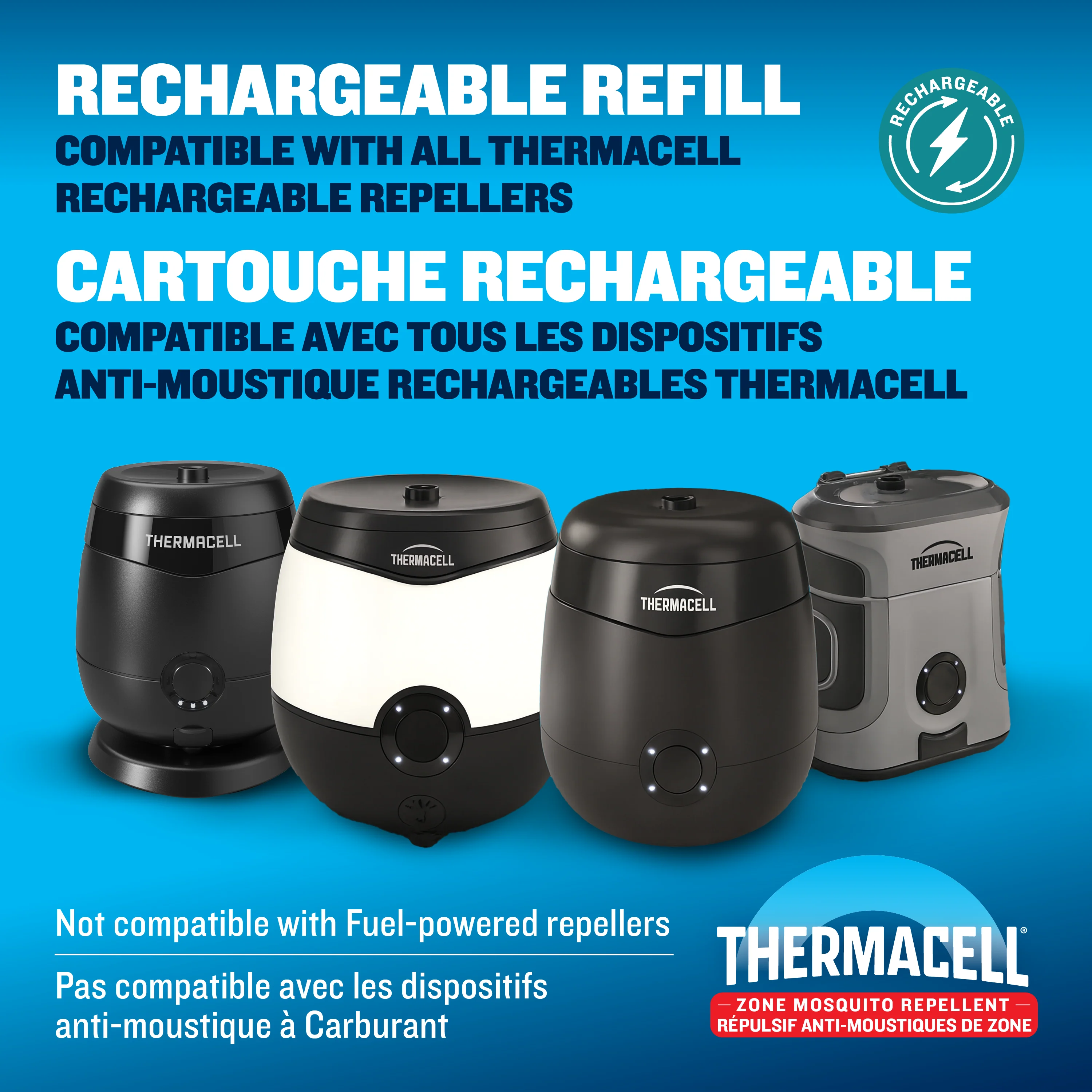 Recharge de répulsif à moustiques rechargeable Thermacell E‑ZoneGuard – paquet de 72 heures - Image 2