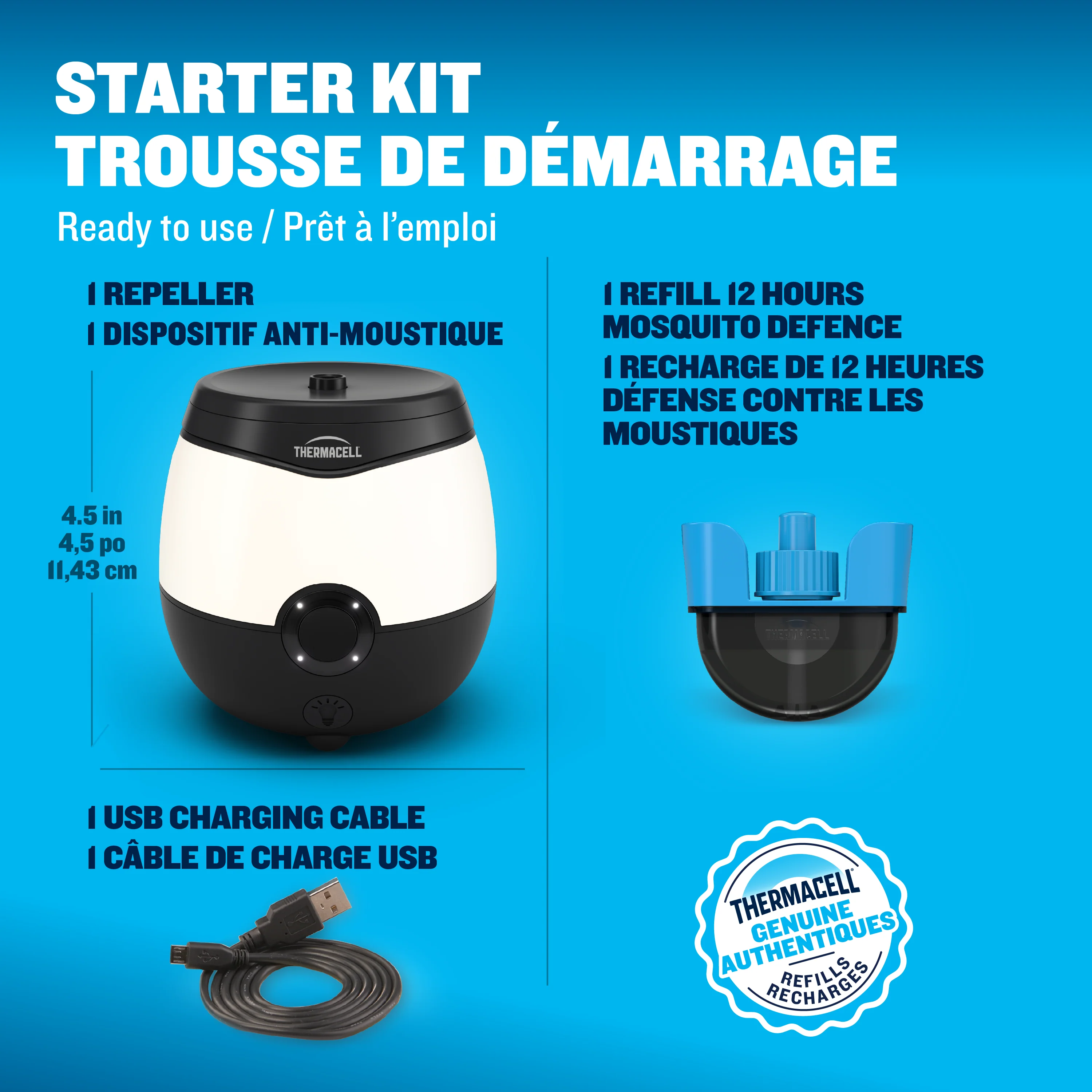 Répulsif à moustiques rechargeable "E‑ZoneGuard Glow" - Image 7