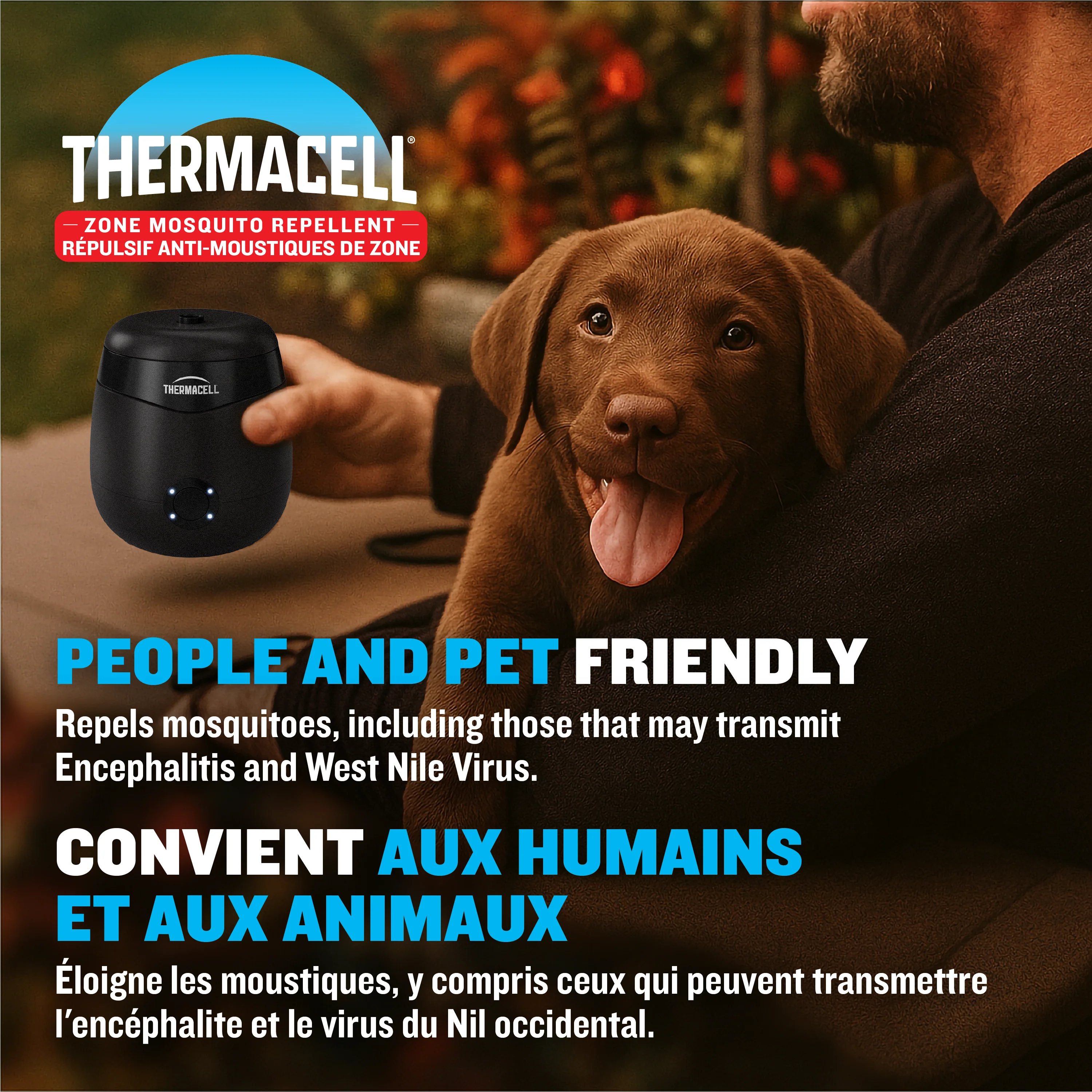 Répulsif à moustiques rechargeable "E‑ZoneGuard Patio" - Image 4