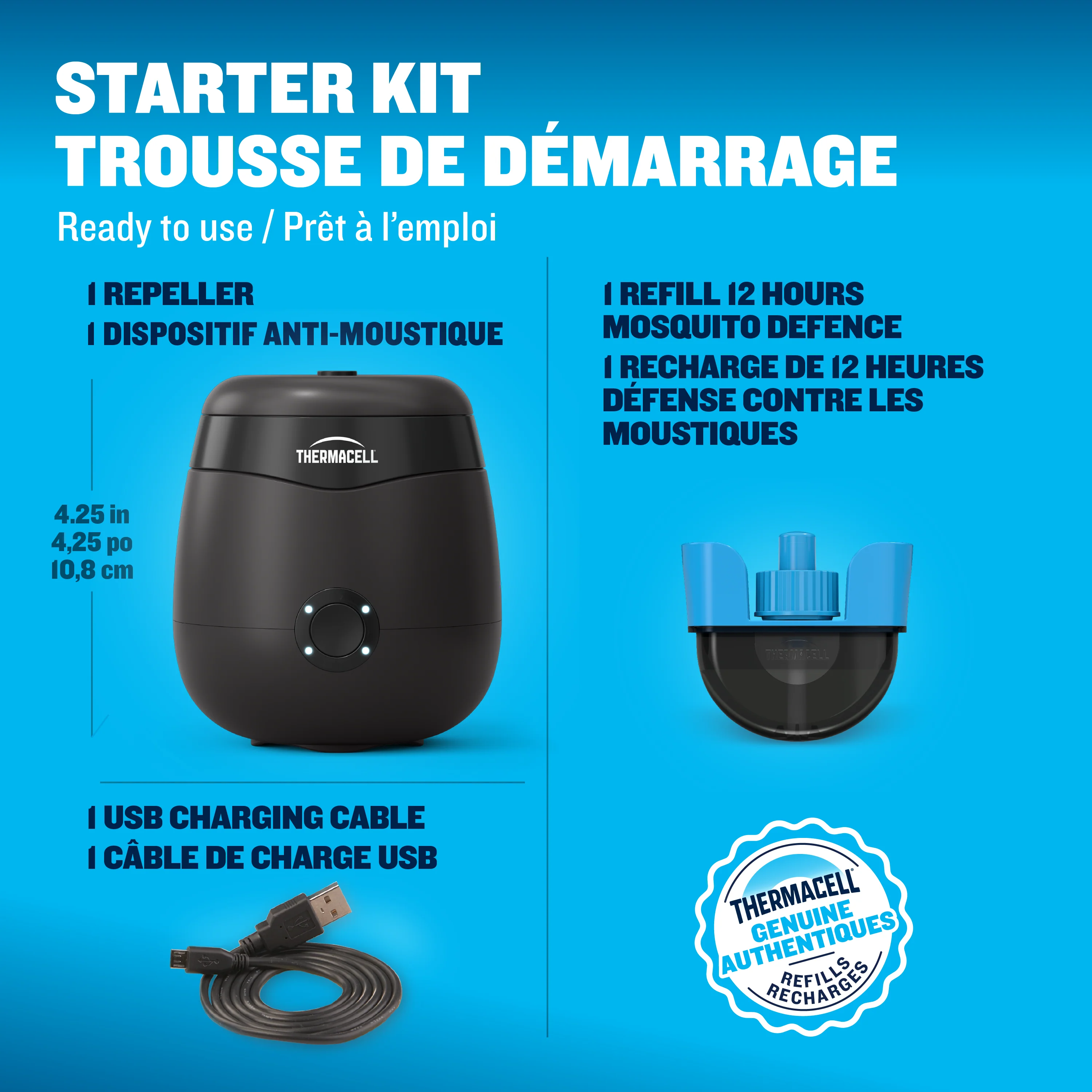 Répulsif à moustiques rechargeable "E‑ZoneGuard Patio" - Image 7