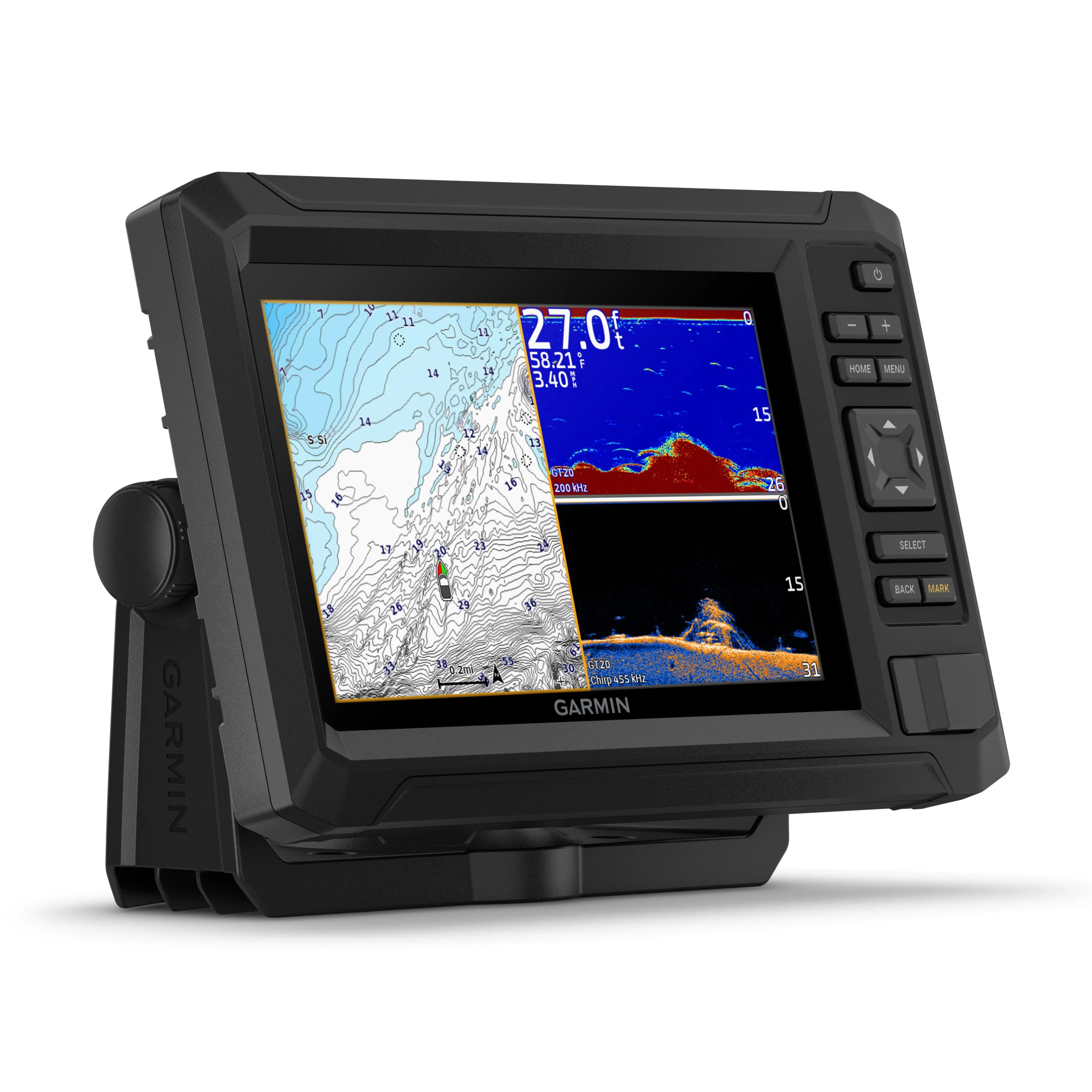 Sonar "Echomap UHD2 75cv" avec sonde - 7 po